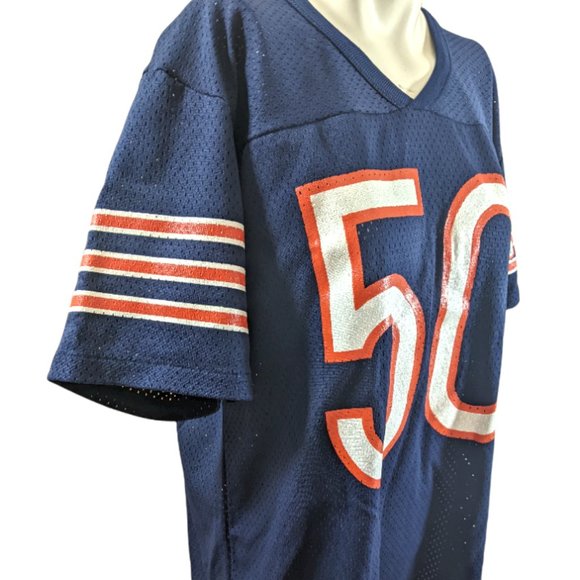 Vintage Rawlings Chicago Bears Football Jersey #50 Singletary - Navy Medium GHS - Picture 3 of 14